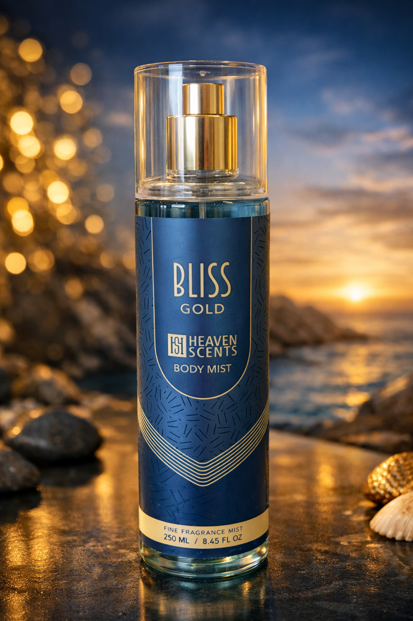Body Mist Heaven Scents Bliss Gold 250ML